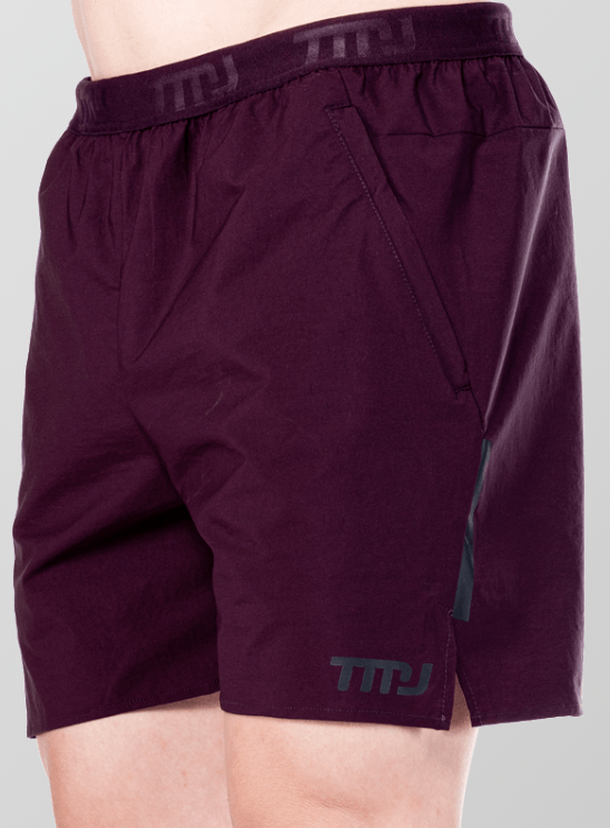 TMJ Apparel Tech Shorts V2 - Burgundy