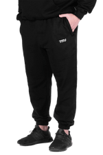 TMJ Apparel Club Fleece Cuffed Track Pants - BLACK
