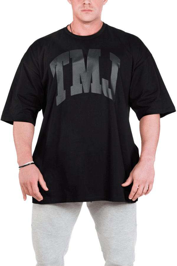 TMJ Apparel Oversized Warm-Up Tee - Blackout