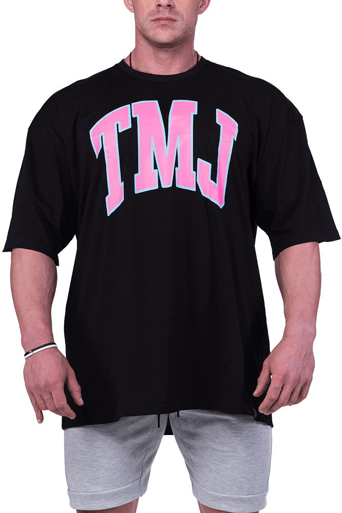 TMJ Apparel Oversized Warm-Up Tee - Pink